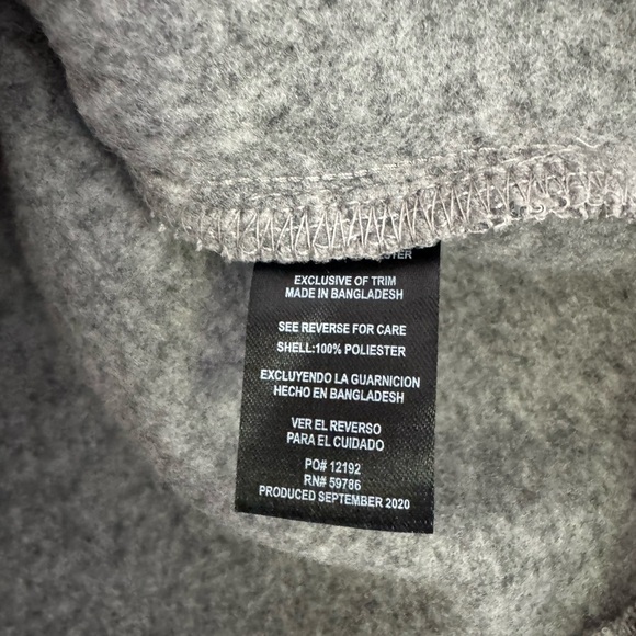 Beverly Hills Polo Club men’s grey quart zip pullover sweatshirt sweater medium - Picture 4 of 4